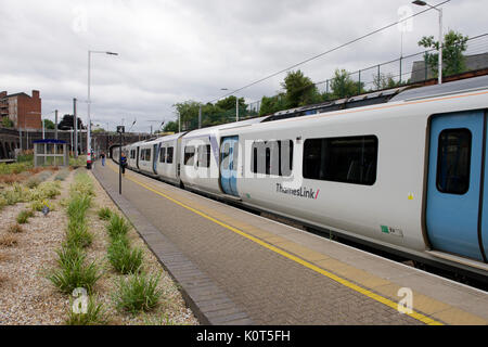 Thameslink train at Kentish Town station in London Stock Photo