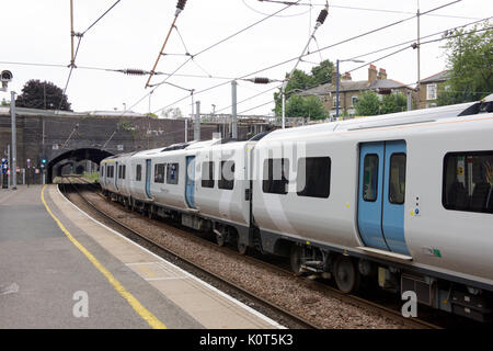 Thameslink train at Kentish Town station in London Stock Photo