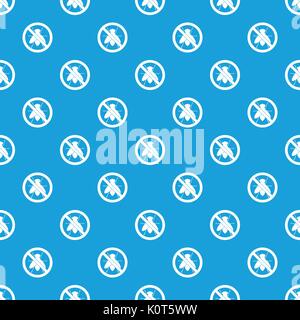 No fly sign pattern seamless blue Stock Vector