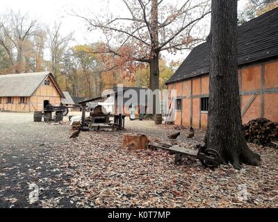 Jamestown Settlement, a living history museum, Virginia Stock Photo