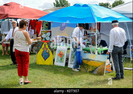 August 19, 2017. Toronto, Canada – Largest Ukrainian diaspora celebrating 26 Ukrainian Independence Day at Centennial Park in Toronto, ON, Canada Stock Photo