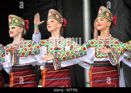 August 19, 2017. Toronto, Canada – Largest Ukrainian diaspora celebrating 26 Ukrainian Independence Day at Centennial Park in Toronto, ON, Canada Stock Photo