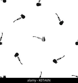 Electronic cigarette with nozzle pattern seamless black Stock Vector