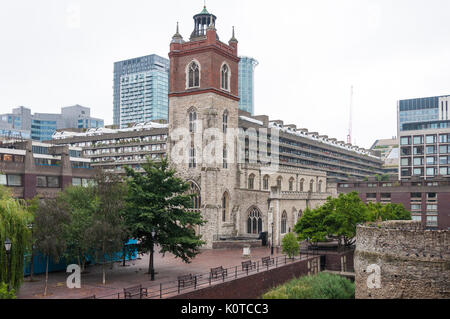 St. Giles' Church in the heart of the Barbican Centre, London, England, UK. Stock Photo