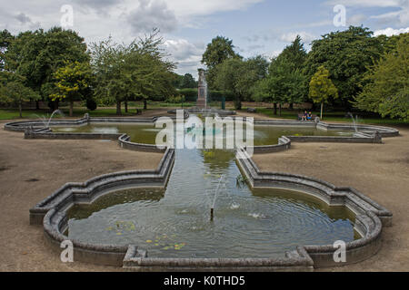 Memorial Gardens Victoria Embankment Nottingham Stock Photo