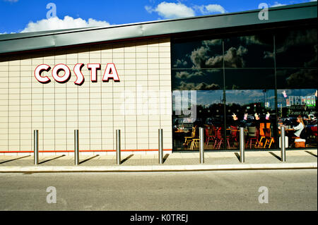 Costa Coffee Clifton Moor retail park York Stock Photo