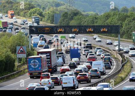 Traffic Jams on the M4 Stock Photo - Alamy