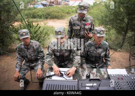 Soldiers with the People's Liberation Army at Shenyang training base in ...