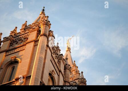 Temple square Salt Lake City Stock Photo