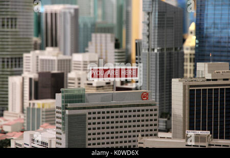 you are here sign Singapore model city Stock Photo