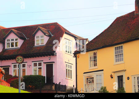 British traditional house style in Autumn winter. Stock Photo