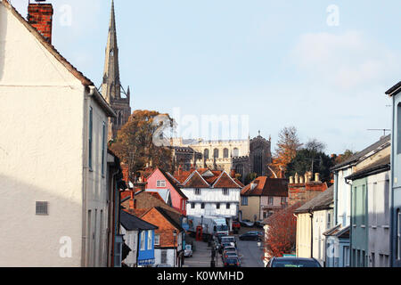 English old style village. Thaxted house Essex. England traditional building in winter season Stock Photo