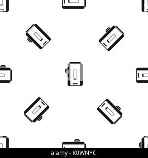 Charger pattern seamless black Stock Vector