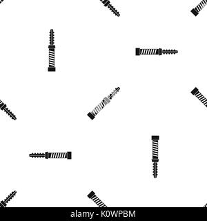 Mini electronic hookah pattern seamless black Stock Vector