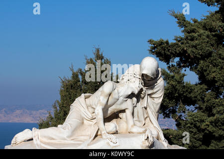 Fallen Christ with Mary, Basilica de la Garde, Marseille, France Stock Photo