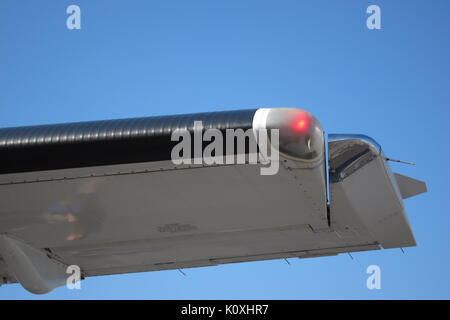 Aileron horn of ATR 72 (left wing Stock Photo - Alamy