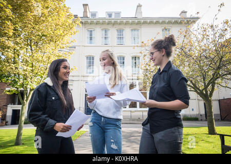 Students left to right Nadine Agius Abigail Burton and Amy Foster at