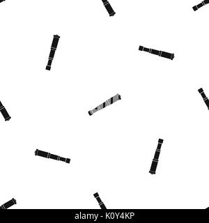 Spyglass pattern seamless black Stock Vector