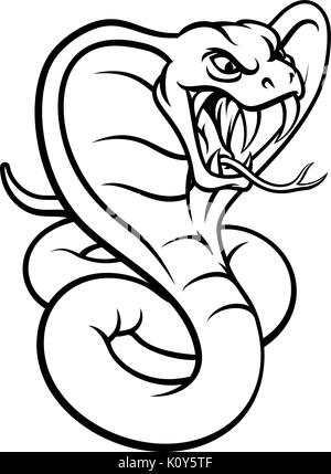 Cobra Snake Viper Mascot Stock Vector