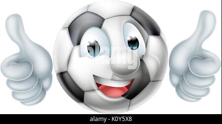 Cartoon Football Ball Character Stock Vector