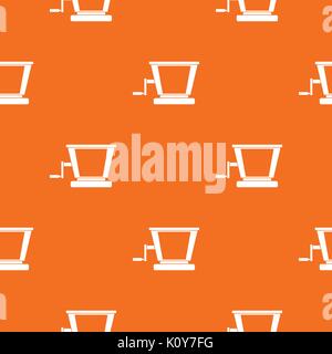 Old grape juicer pattern seamless Stock Vector