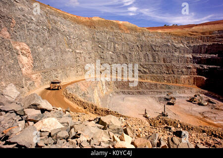 open cut mining N.S.W Australia Stock Photo