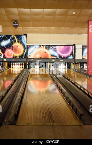 ten pin bowling Stock Photo