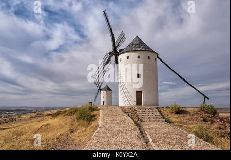 Windmill in Alcázar de San Juan. Castilla La Mancha. Spain. Stock Photo