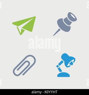 A set of 4 professional, pixel-perfect icons designed on a 32x32 pixel grid. Stock Vector