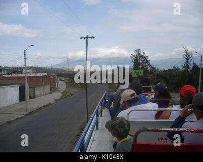 Aboard tren de la Libertad Ibarra Ecuador Stock Photo