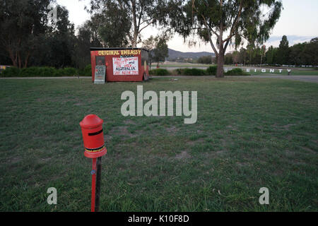 Aboriginal Tent Embassy, Canberra 002 Stock Photo