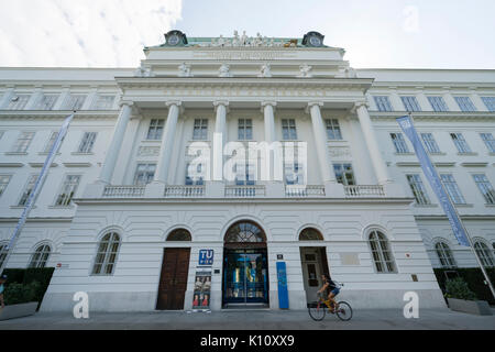 The facade of Technische Universität in Vienna Stock Photo