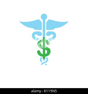 Healthcare costs and expenses showing a concept of expensive health care Stock Vector