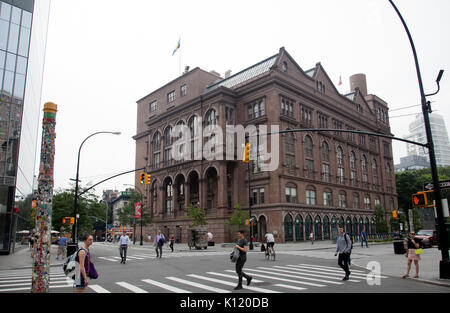 Cooper Union Building in Astor Place in New York - USA Stock Photo