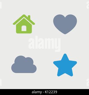 A set of 4 professional, pixel-perfect icons designed on a 32x32 pixel grid. Stock Vector