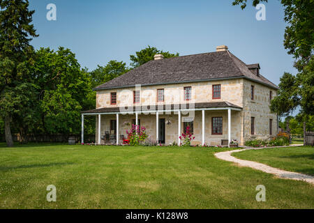 The Rectory at the St. Andrews on the Red church at St. Andrews, Manitoba,  Canada. Stock Photo