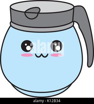 Cute Teapot Kitchenware Kawaii Cute Cartoon Stock Vector (Royalty Free)  702538777