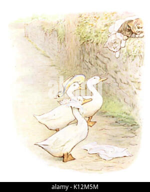 Beatrix Potter   The Tale of Tom Kitten   Illustration from p 50 Stock Photo