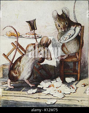 Beatrix Potter   The Tale of Two Bad Mice   Illustration 11 Stock Photo