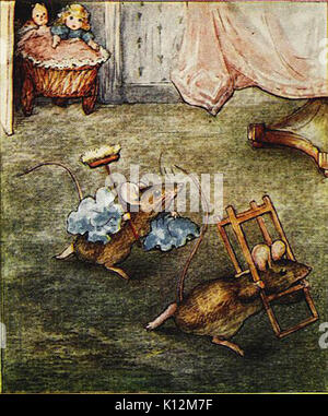 Beatrix Potter   The Tale of Two Bad Mice   Illustration 19 Stock Photo