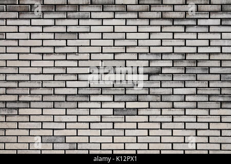 Brick wall in gray, construction background Stock Photo