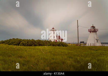 Wood Islands Lighthouse of Prince Edward Island Stock Photo