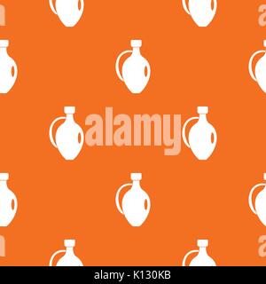 Clay jug pattern seamless Stock Vector