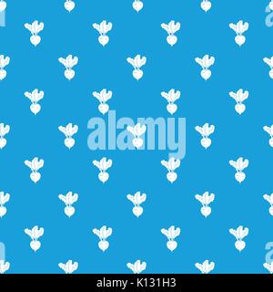 Fresh beetroot pattern seamless blue Stock Vector