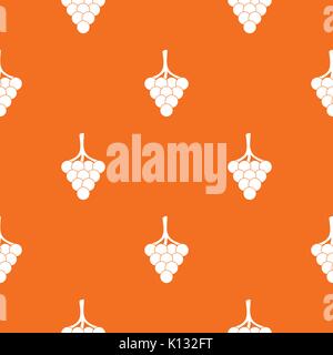 Grapes on the branch pattern seamless Stock Vector