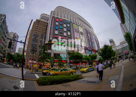 TOKYO, JAPAN JUNE 28 - 2017: Yodobashi camera store building in Namba, Yodobashi is one of the electronic mega store in Japan Stock Photo