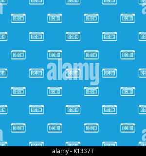 Taximeter pattern seamless blue Stock Vector