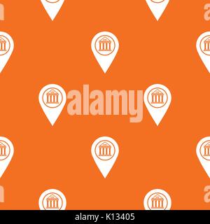Map pin pattern seamless Stock Vector