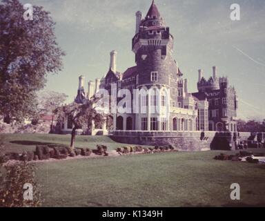 Metallic decorative sculpture in the gardens of Casa Loma. Casa Loma is a  Gothic Revival architecture castle which is a major tourist attraction in  th Stock Photo - Alamy