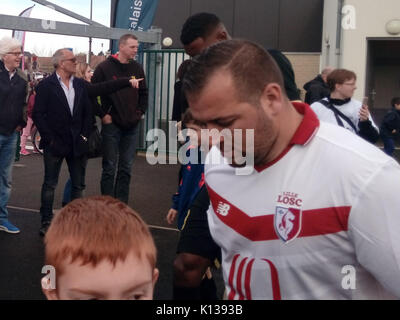 Anciens du RC Lens   Anciens du Lille OSC (01 04 2017) 15 Stock Photo